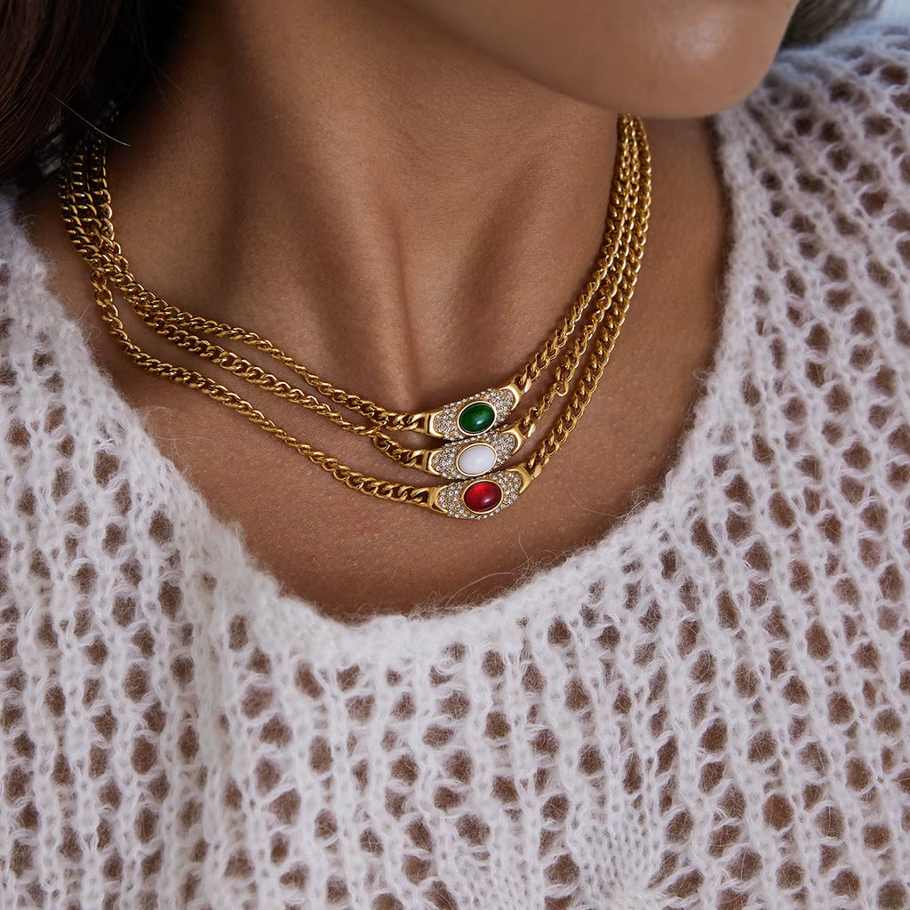 Vintage Gemstone Necklace